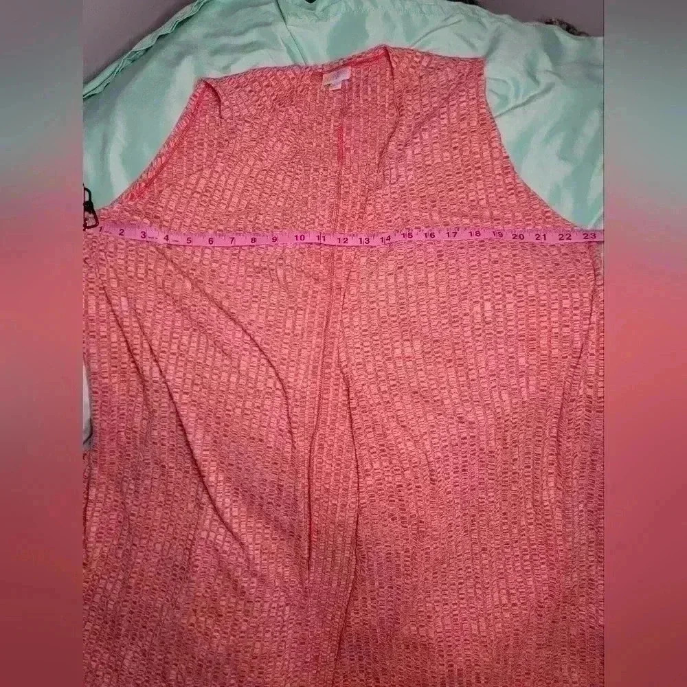 LuLaRoe Marled Sweater Joy Vest Size Large - Picture 6 of 6